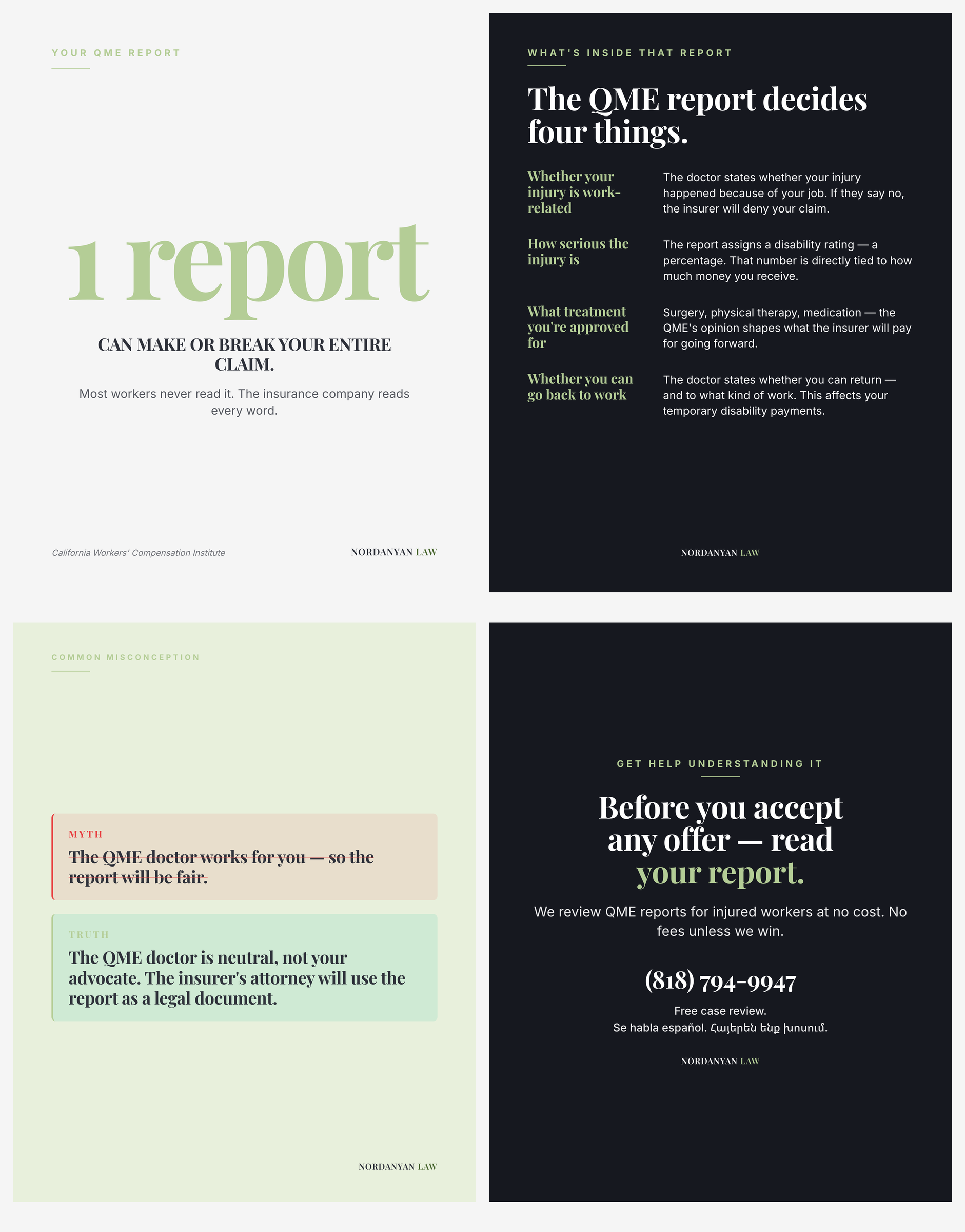 What the QME exam report says about you — and how to read it before you sign anything