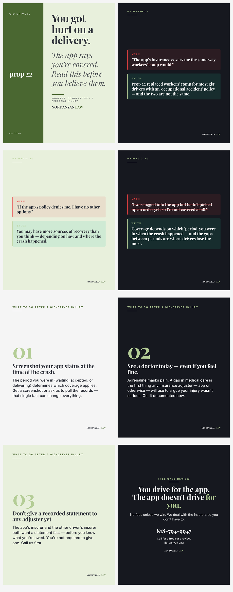 Hurt driving for Uber, Lyft, or DoorDash in California — how Prop 22 decides what you get, why the app's 'occupational accident' policy often falls short, and every source of recovery you should know about